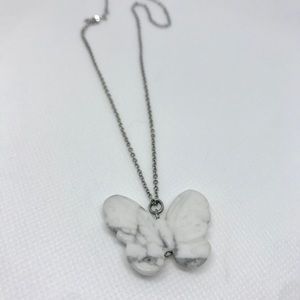 Marble Butterfly 🦋 Necklace